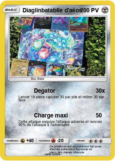 Pokemon Diaglinbatablle d'aéos