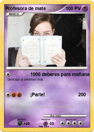 Pokemon Profesora de mate