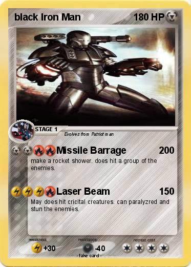 Pokemon black Iron Man