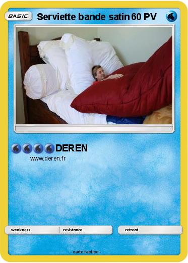 Pokemon Serviette bande satin