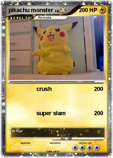Pokemon pikachu monster