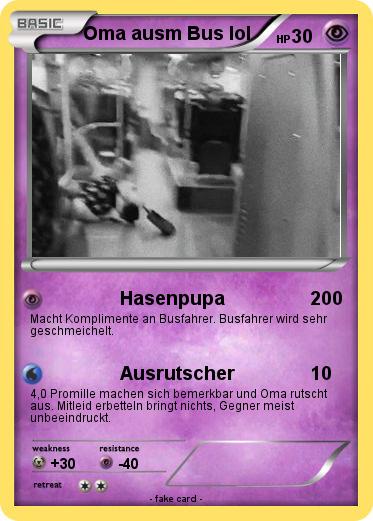 Pokemon Oma ausm Bus lol