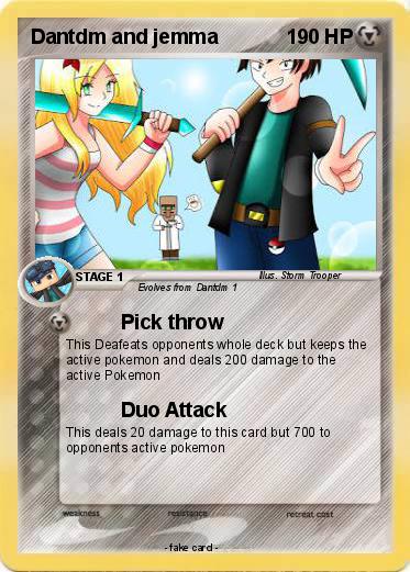 Pokemon Dantdm and jemma