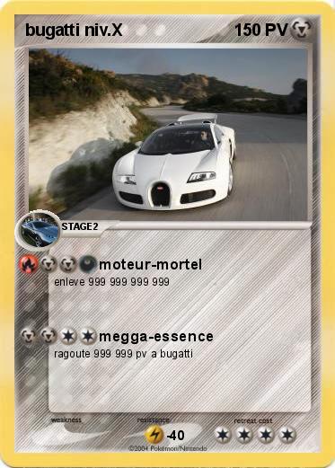 Pokemon bugatti niv.X