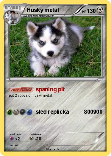 Pokemon Husky metal