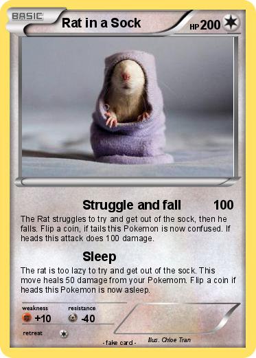 Pokemon Rat in a Sock
