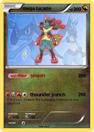 Pokemon mega lucario