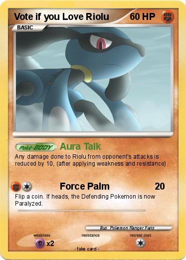 Pokemon Vote if you Love Riolu