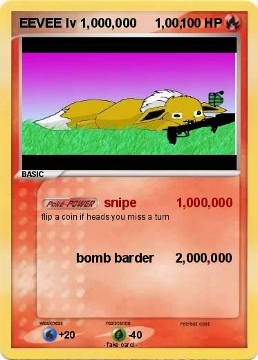 Pokemon EEVEE lv 1,000,000     1,00,