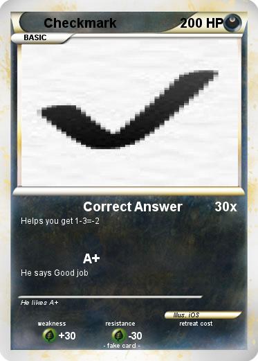 Pokemon Checkmark