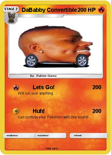 Pokemon DaBabby Convertible