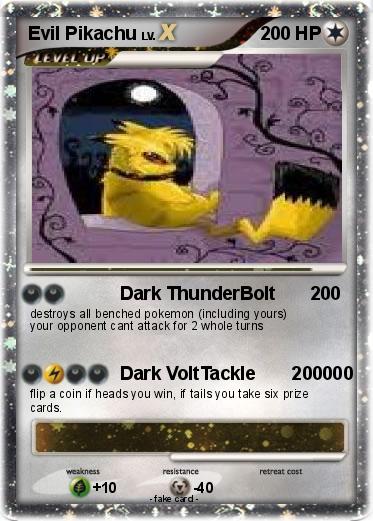 Pokemon Evil Pikachu