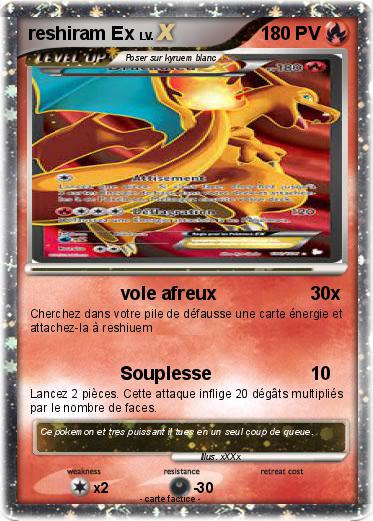 Pokemon reshiram Ex