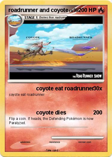 Pokemon roadrunner and coyote