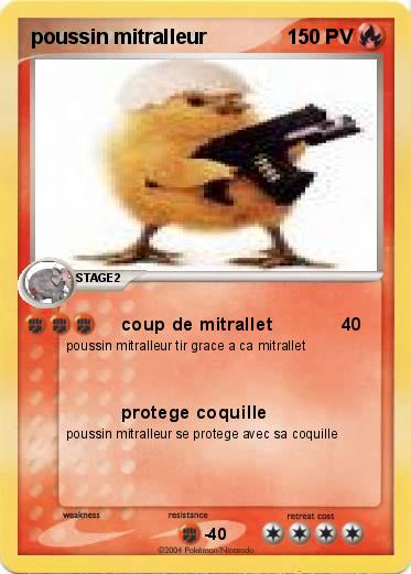 Pokemon poussin mitralleur