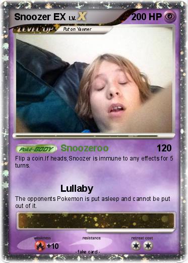 Pokemon Snoozer EX