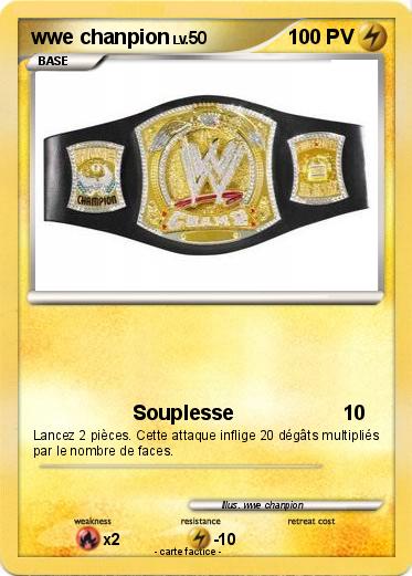 Pokemon wwe chanpion