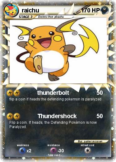 Pokemon raichu