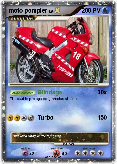 Pokemon moto pompier