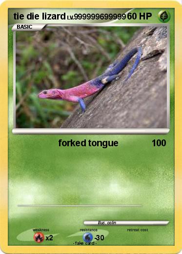 Pokemon tie die lizard