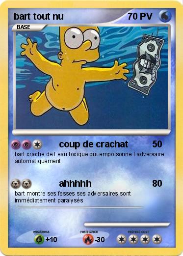 Pokemon bart tout nu