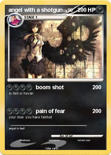 Pokemon angel with a shotgun