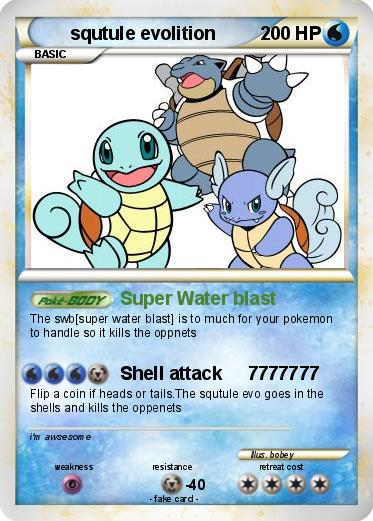 Pokemon squtule evolition