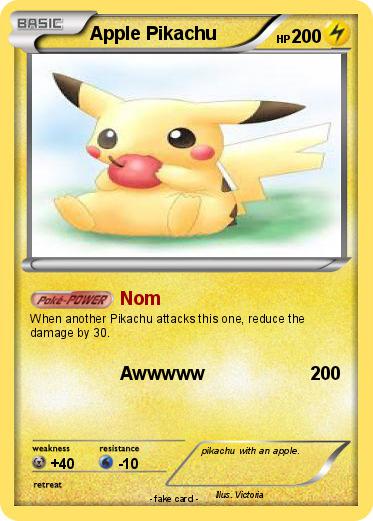 Pokemon Apple Pikachu