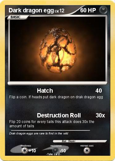 Pokemon Dark dragon egg