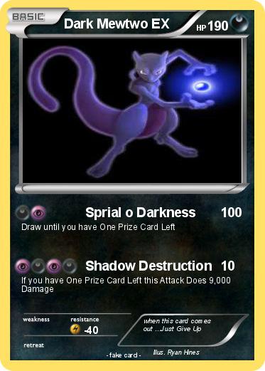 Pokemon Dark Mewtwo EX