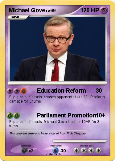 Pokemon Michael Gove