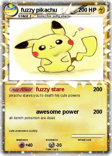 Pokemon fuzzy pikachu