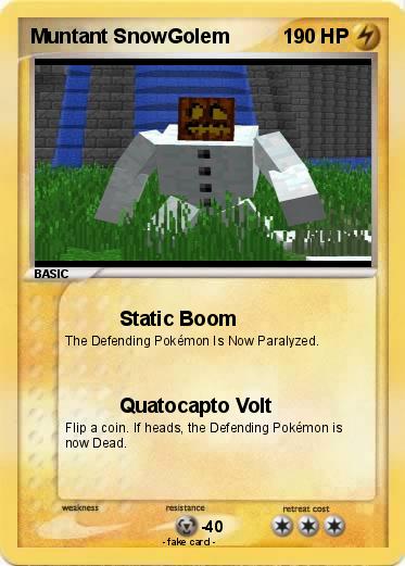 Pokemon Muntant SnowGolem