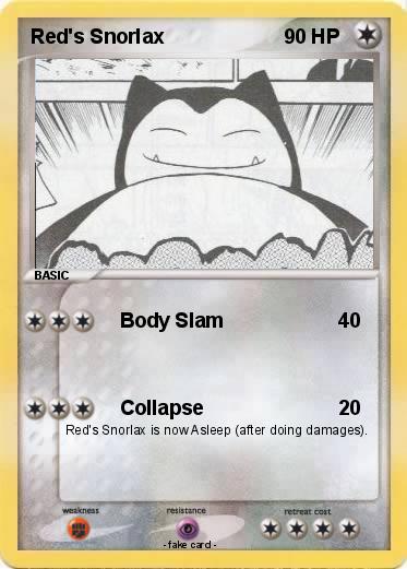 Pokemon Red's Snorlax
