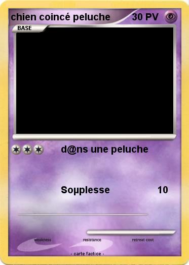 Pokemon chien coincé peluche
