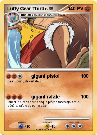 Pokemon Luffy Gear Third