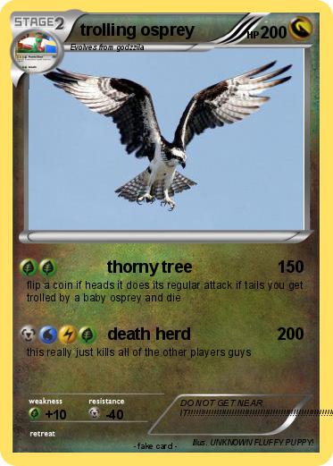 Pokemon trolling osprey