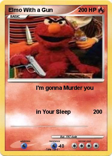 Pokemon Elmo With a Gun