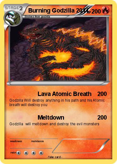 Pokemon Burning Godzilla 2014