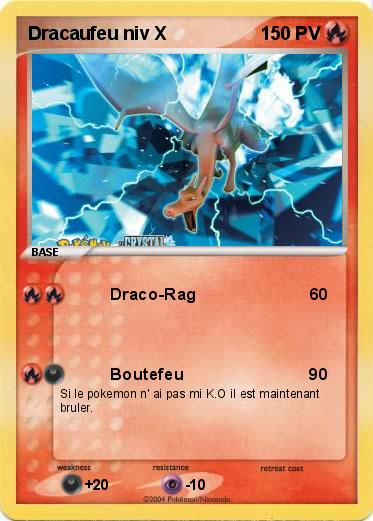 Pokemon Dracaufeu niv X