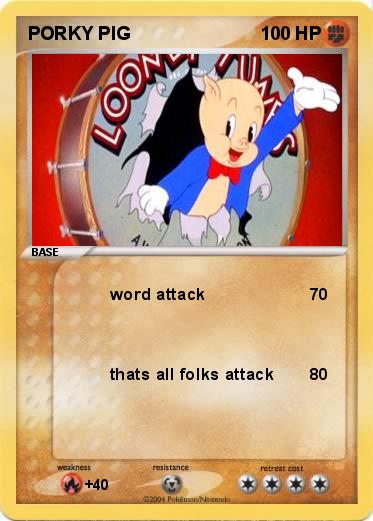 Pokemon PORKY PIG