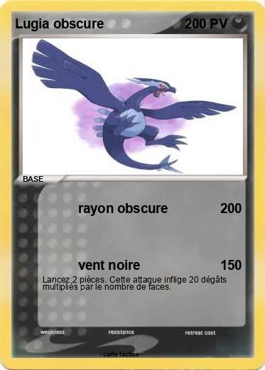 Pokemon Lugia obscure