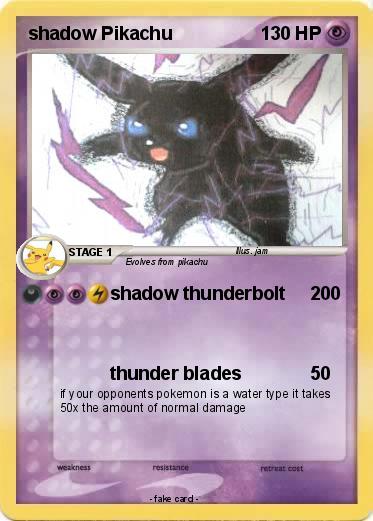 Pokemon shadow Pikachu