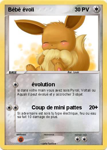 Pokemon Bébé évoli
