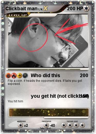 Pokemon Clickbait man