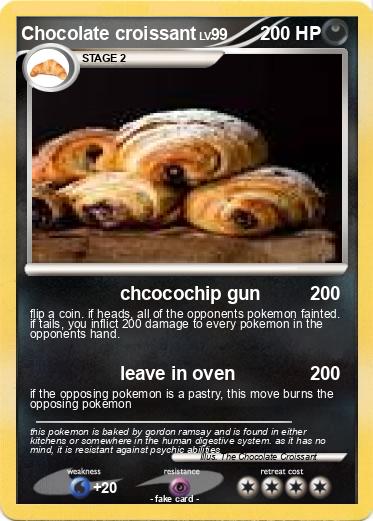 Pokemon Chocolate croissant