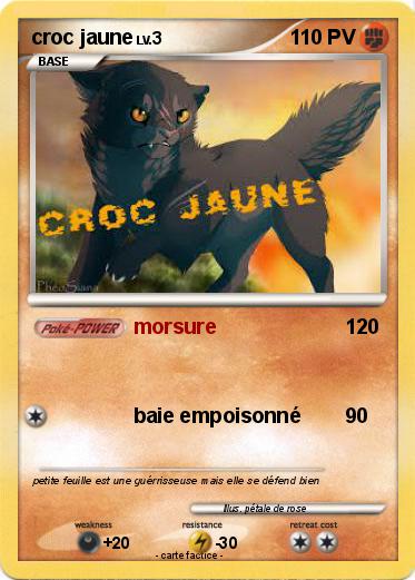 Pokemon croc jaune