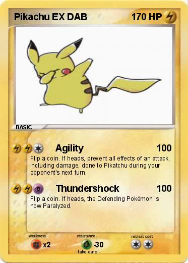 Pokemon Pikachu EX DAB