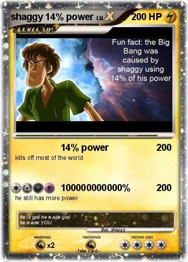 Pokemon shaggy 14% power