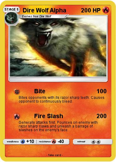 Pokemon Dire Wolf Alpha